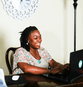 black woman using simplepractice software trial for private practice