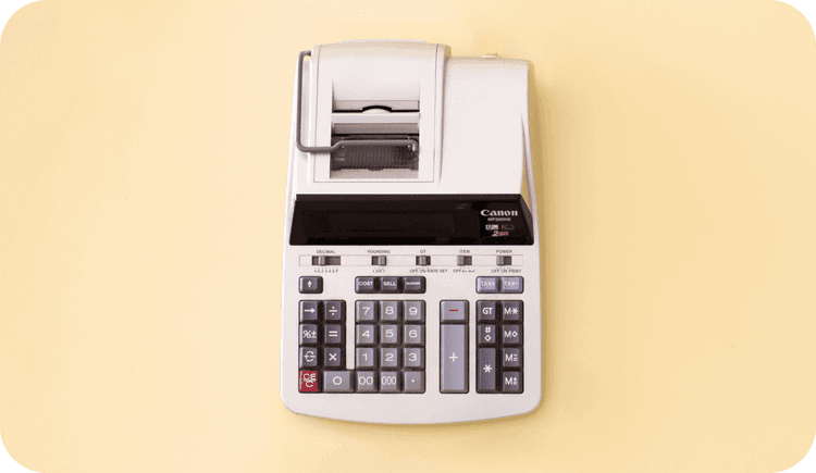 An adding machine for therapists wondering what to include in their fee schedules