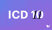 Purple image with text icd 10 vs icd 11