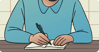 illustration of counselor using SOAP notes counseling documentation