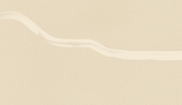 A thin off-white watercolor line over a tan background