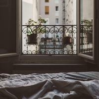 bed and open window for blog about email stealing your morning