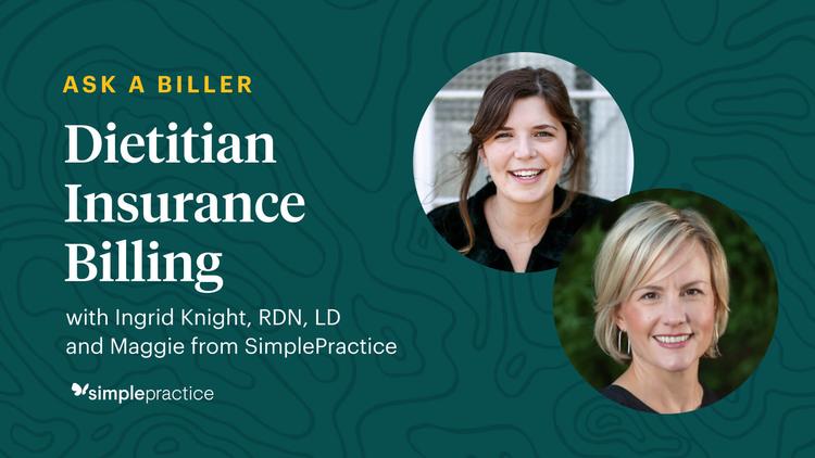 SimplePractice Dietitian Insurance Billing