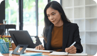 A therapist prepares to answer questions from her clients about psychologist vs. psychiatrist and who to refer the client to