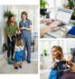 doctor using simplepractice software and consulting with patients