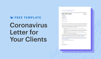 Download free coronavirus letter template for your clients from SimplePractice