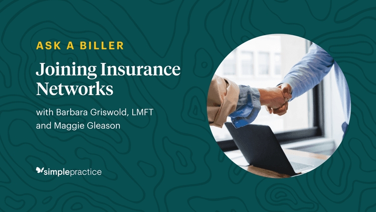 SimplePractice Joining Insurance Networks