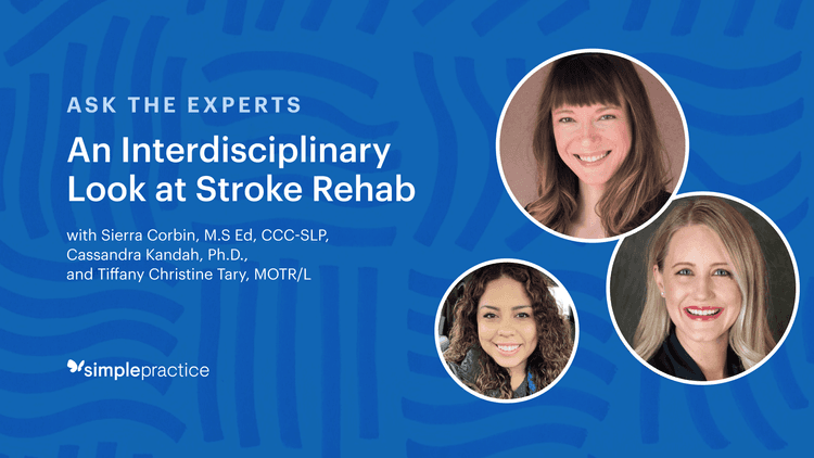 SimplePractice Stroke Rehab Webinar