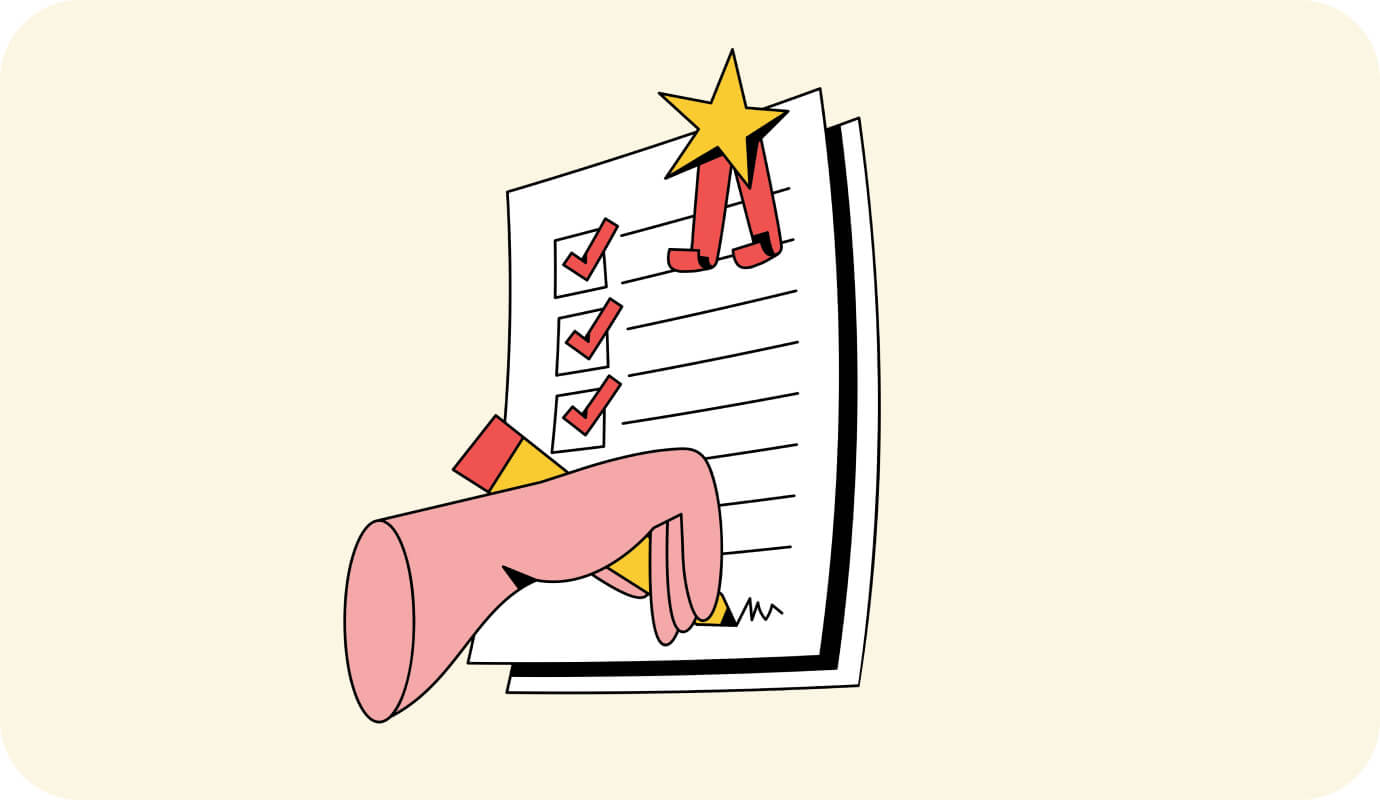 An illustration showing a checklist of steps for insurance credentialing for therapists