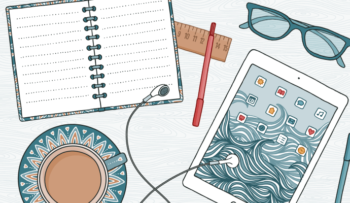 illustrated tools for writing and blogging as a therapist