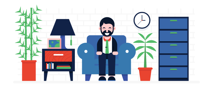 Cartoon illustration of therapist understanding what information can a therapist disclose