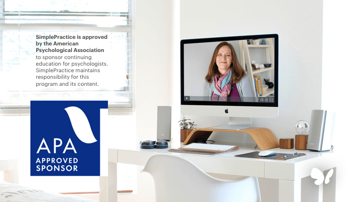 SimplePractice is now an APA-Approved Sponsor of Continuing Education courses for Psychologists!