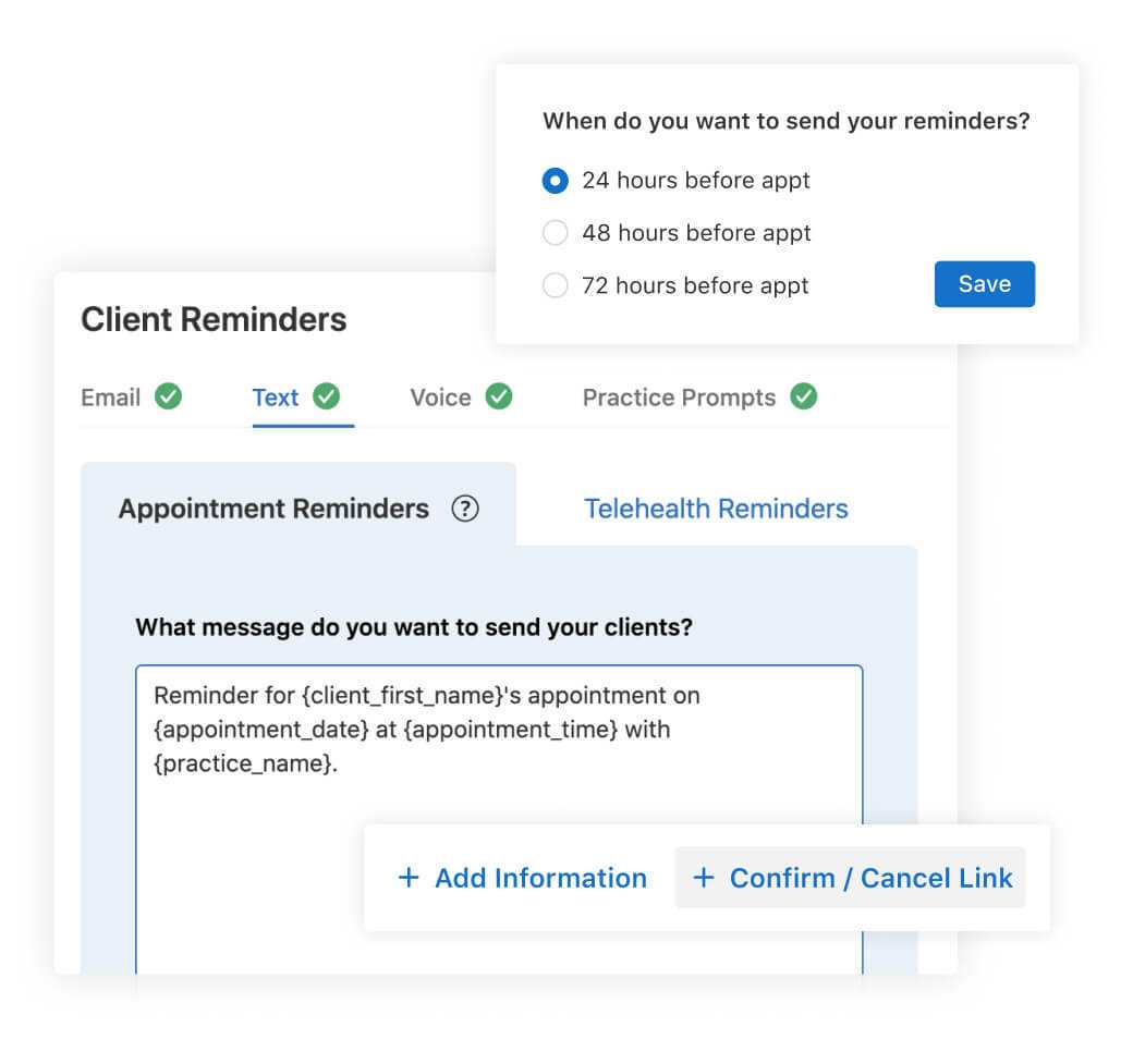 Text Appointment Manager, Confirm or Cancel via Text