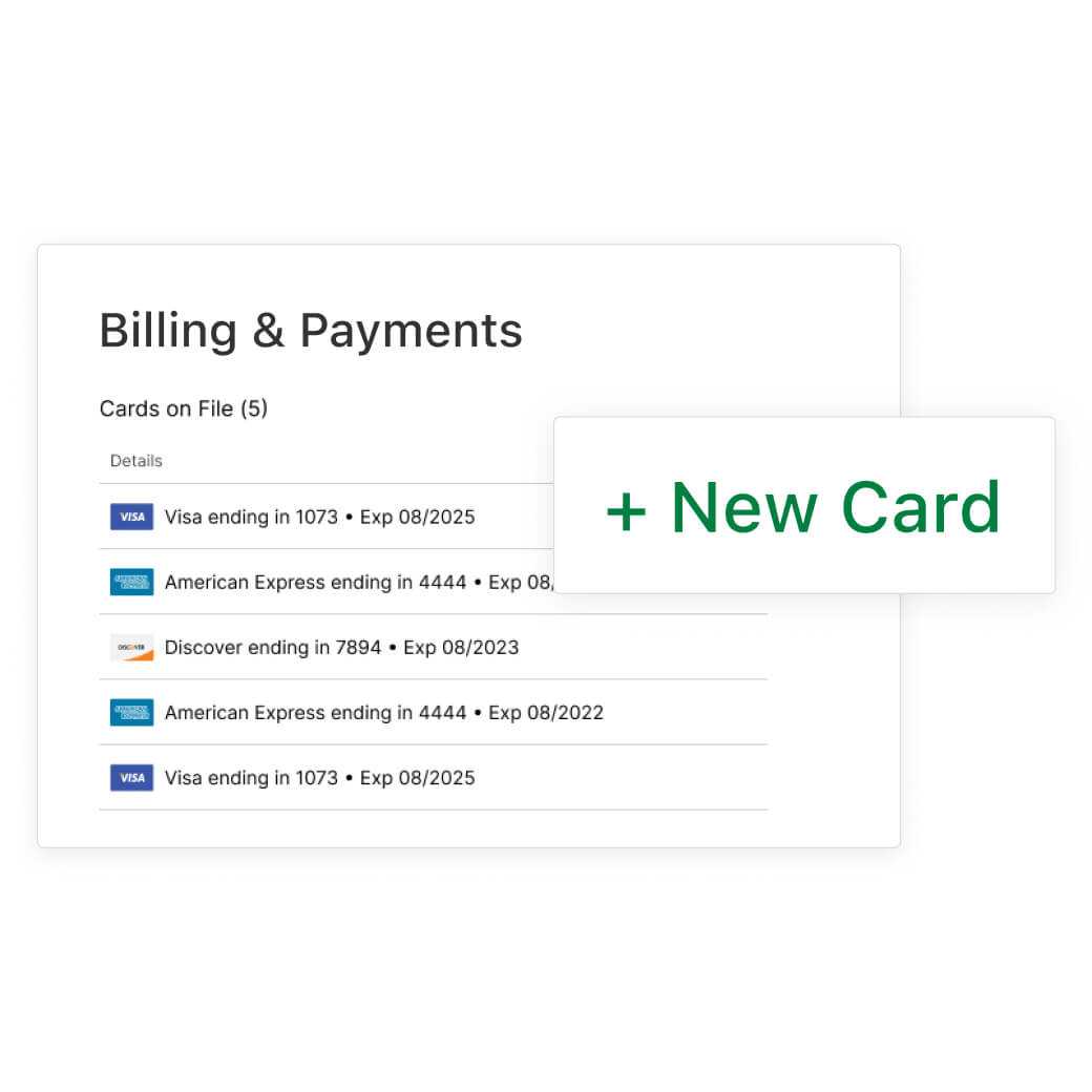 Clients Update Credit Card